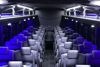 Birmingham Charter Bus Interior